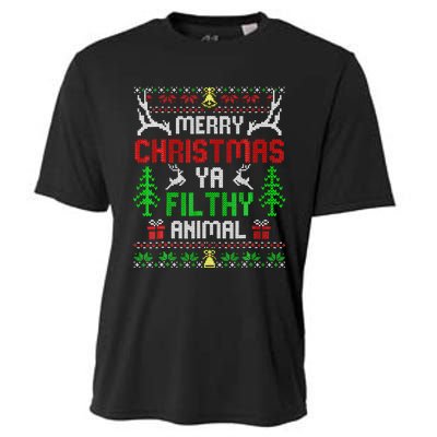 Merry Christmas Animal Filthy Ya  Cooling Performance Crew T-Shirt