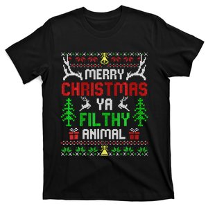 Merry Christmas Animal Filthy Ya  T-Shirt