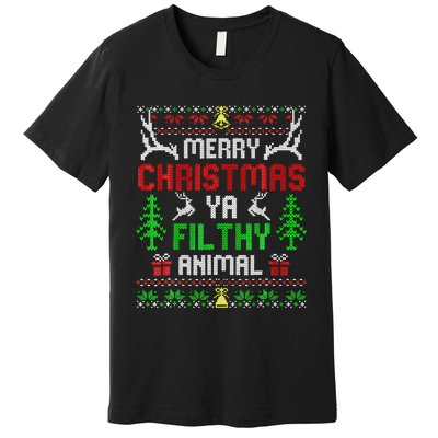 Merry Christmas Animal Filthy Ya  Premium T-Shirt