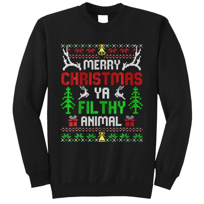 Merry Christmas Animal Filthy Ya  Tall Sweatshirt