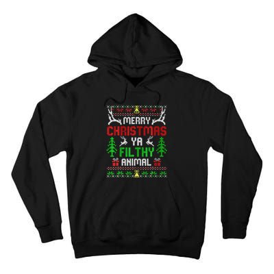 Merry Christmas Animal Filthy Ya  Tall Hoodie