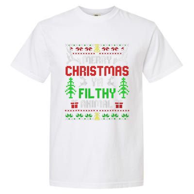 Merry Christmas Animal Filthy Ya  Garment-Dyed Heavyweight T-Shirt