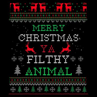 Merry Christmas Animal Filthy Ya Xmas Pajama Family Matching  T-Shirt