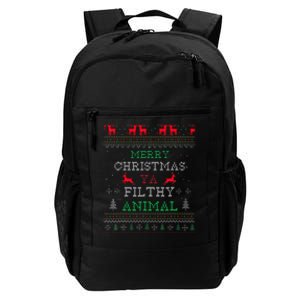 Merry Christmas Animal Filthy Ya Xmas Pajama Family Matching  Daily Commute Backpack