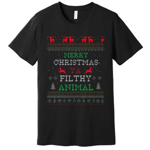 Merry Christmas Animal Filthy Ya Xmas Pajama Family Matching  Premium T-Shirt