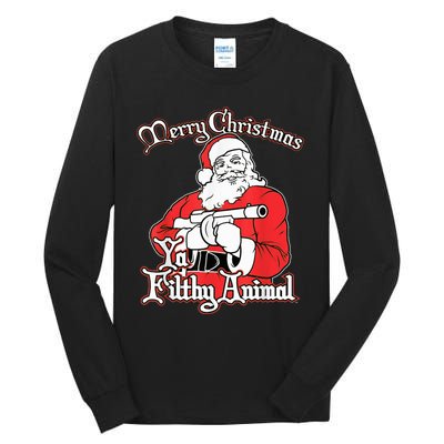 Merry Christmas Animal Filthy Ya Ugly Sweater Style Matching Tall Long Sleeve T-Shirt