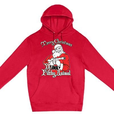 Merry Christmas Animal Filthy Ya Ugly Sweater Style Matching Premium Pullover Hoodie