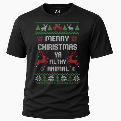 Merry Christmas Animal Filthy Ya Cooling Performance Crew T-Shirt