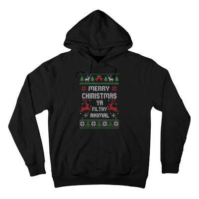 Merry Christmas Animal Filthy Ya Hoodie