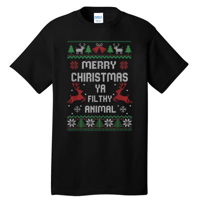 Merry Christmas Animal Filthy Ya Tall T-Shirt