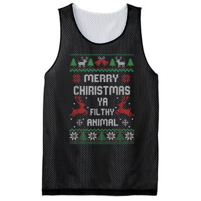 Merry Christmas Animal Filthy Ya Mesh Reversible Basketball Jersey Tank