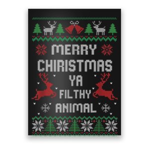 Merry Christmas Animal Filthy Ya Poster