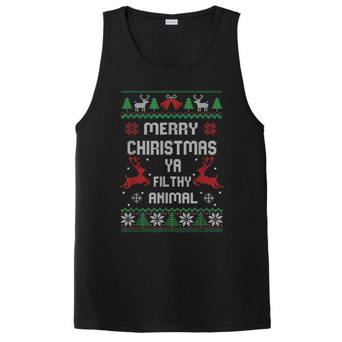 Merry Christmas Animal Filthy Ya PosiCharge Competitor Tank