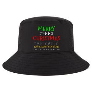 Merry Christmas And A Happy New Year Braille Dots Cool Comfort Performance Bucket Hat