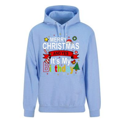 Merry Christmas And Yes ItS My Birthday Gift Unisex Surf Hoodie