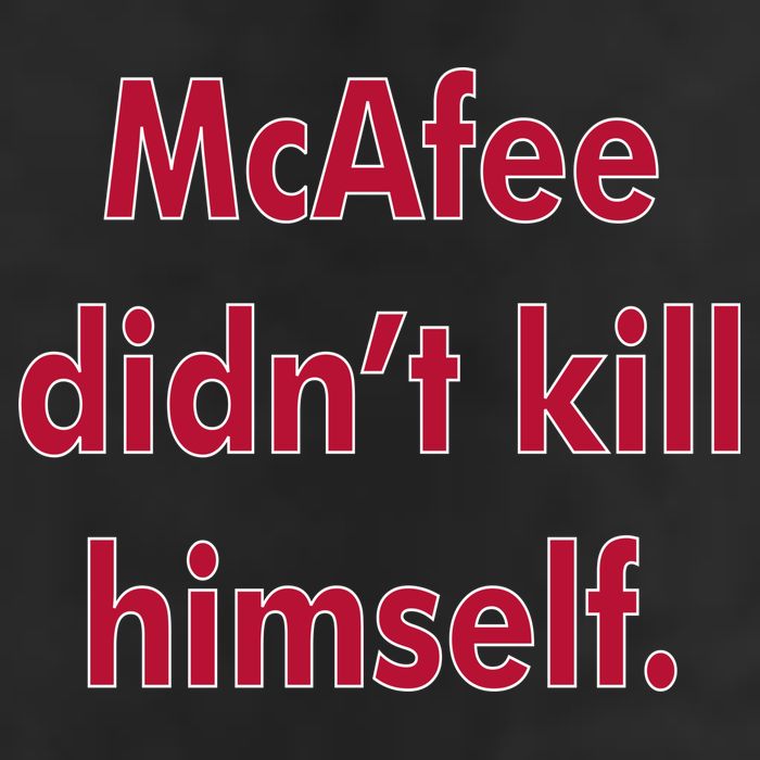 McAfee Didn't Kill Himself 7 Panel Mesh Trucker Snapback Hat