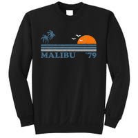 Malibu California Beach Retro Sun Surfing 70S Gift Sweatshirt