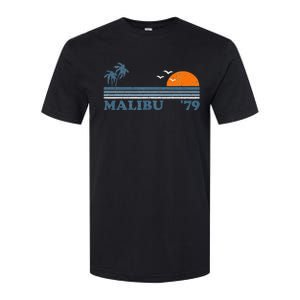 Malibu California Beach Retro Sun Surfing 70S Gift Softstyle CVC T-Shirt