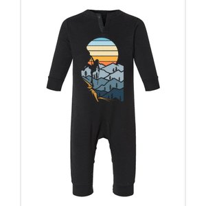 Mountain Climber Boulder Sports Hobby Rock Climbing Infant Fleece One Piece