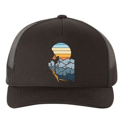 Mountain Climber Boulder Sports Hobby Rock Climbing Yupoong Adult 5-Panel Trucker Hat