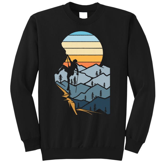 Mountain Climber Boulder Sports Hobby Rock Climbing Sweatshirt