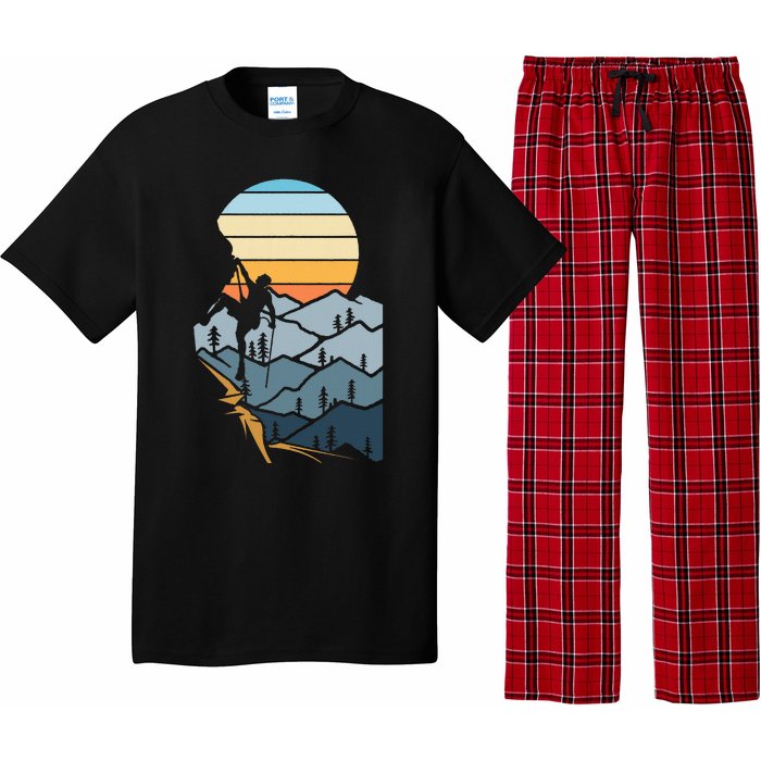 Mountain Climber Boulder Sports Hobby Rock Climbing Pajama Set