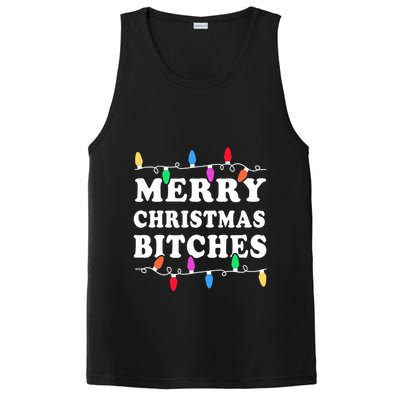 Merry Christmas Bitches Inappropriate Christmas PosiCharge Competitor Tank