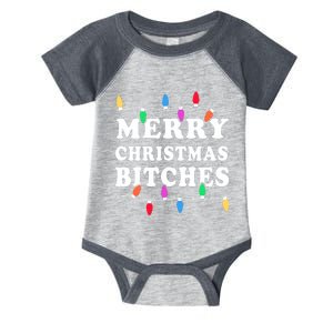 Merry Christmas Bitches Inappropriate Christmas Infant Baby Jersey Bodysuit