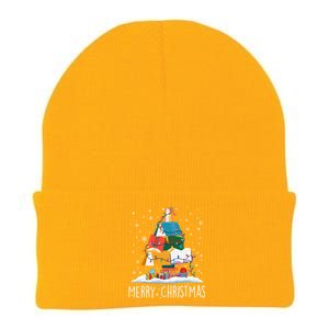 Merry Christmas Books Tree Xmas Book Lovers Gift Knit Cap Winter Beanie