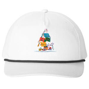 Merry Christmas Books Tree Xmas Book Lovers Gift Snapback Five-Panel Rope Hat