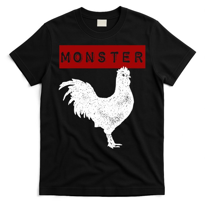 Monster Cock Big Dick Energy Funny Chicken Gift T-Shirt