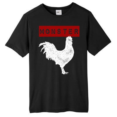 Monster Cock Big Dick Energy Funny Chicken Gift Tall Fusion ChromaSoft Performance T-Shirt