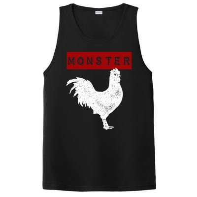 Monster Cock Big Dick Energy Funny Chicken Gift PosiCharge Competitor Tank