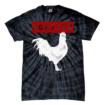 Monster Cock Big Dick Energy Funny Chicken Gift Tie-Dye T-Shirt