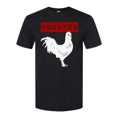 Monster Cock Big Dick Energy Funny Chicken Gift Softstyle CVC T-Shirt