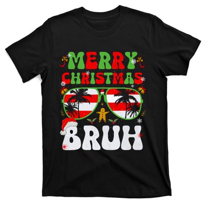 Merry Christmas Bruh Xmas Santa Claus Snow Groovys Boy T-Shirt