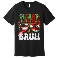 Merry Christmas Bruh Xmas Santa Claus Snow Groovys Boy Premium T-Shirt