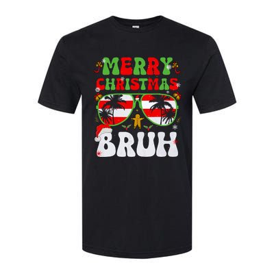 Merry Christmas Bruh Xmas Santa Claus Snow Groovys Boy Softstyle CVC T-Shirt