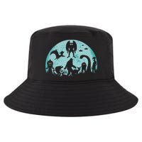 Mythical Creatures Bigfoot Loch Ness Monster Mothman Cryptid Cool Comfort Performance Bucket Hat