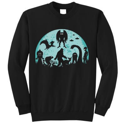 Mythical Creatures Bigfoot Loch Ness Monster Mothman Cryptid Sweatshirt