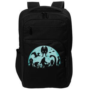 Mythical Creatures Bigfoot Loch Ness Monster Mothman Cryptid Impact Tech Backpack