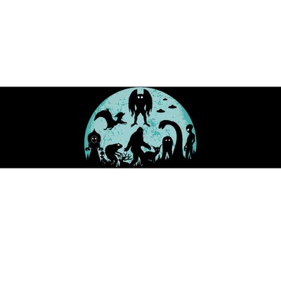 Mythical Creatures Bigfoot Loch Ness Monster Mothman Cryptid Bumper Sticker