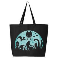 Mythical Creatures Bigfoot Loch Ness Monster Mothman Cryptid 25L Jumbo Tote