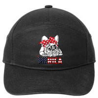 Merica Cute Bulldog 4th Of July 7-Panel Snapback Hat