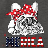 Merica Cute Bulldog 4th Of July Vector Backpack