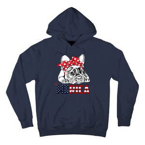 Merica Cute Bulldog 4th Of July Tall Hoodie