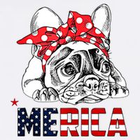 Merica Cute Bulldog 4th Of July Cool Comfort Performance Bucket Hat