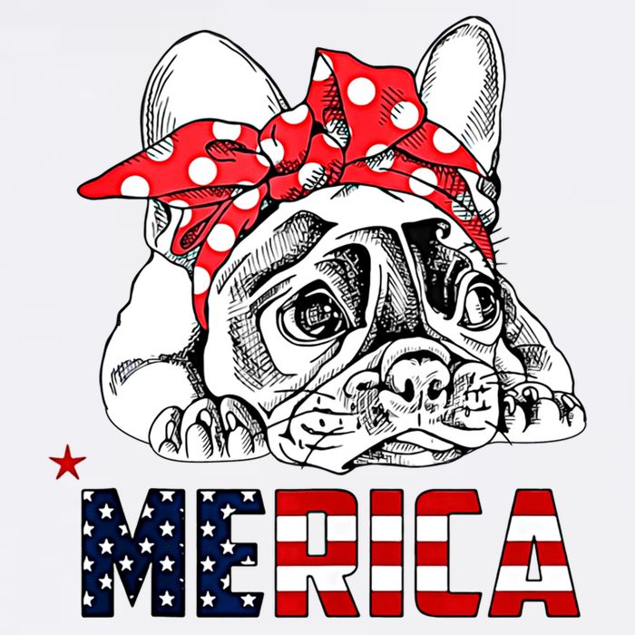Merica Cute Bulldog 4th Of July Cool Comfort Performance Bucket Hat