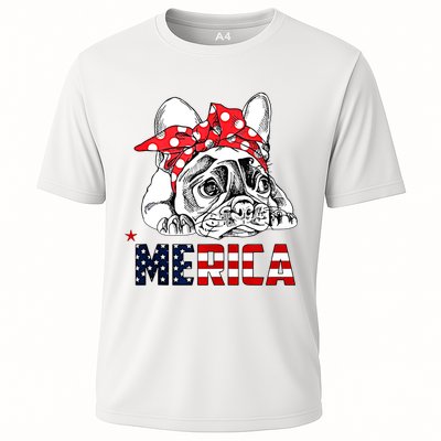Merica Cute Bulldog 4th Of July Performance Shirt