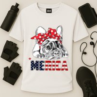 Merica Cute Bulldog 4th Of July Cooling Performance Crew T-Shirt